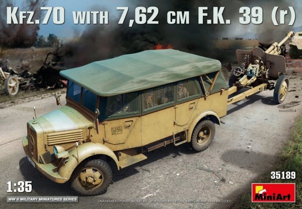 MiniArt 35189 Kfz.70 &amp; 7,62 cm F.K. 39 (r) 1/35