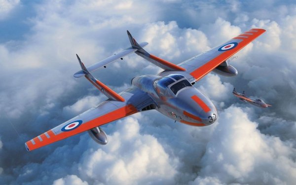 Airfix 02058A deHavilland Vampire T.11 / J-28C (1:72)