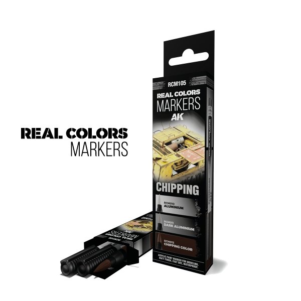AK Interactive RCM105 CHIPPING – RC MARKERS SET RCM010 RCM011 RCM013