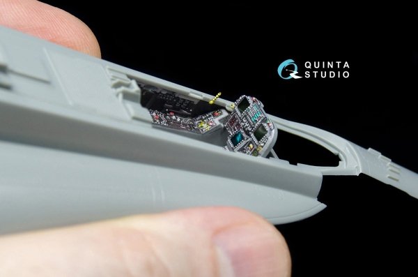Quinta Studio QD48040 F/A-18С (late) 3D-Printed &amp; coloured Interior on decal paper (for Kinetic) 1/48