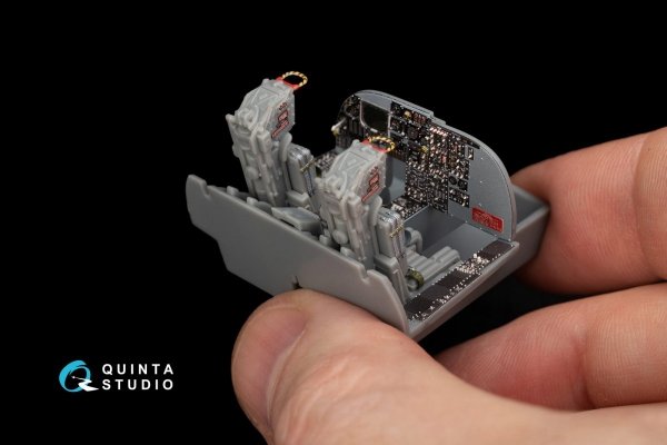 Quinta Studio QD48183 KA-6D Intruder 3D-Printed &amp; coloured Interior on decal paper (for conversion from HobbyBoss kit) 1/48