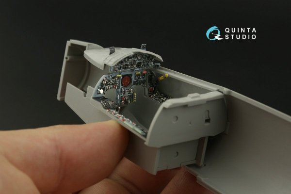 Quinta Studio QDS-32141 F-104G 3D-Printed &amp; coloured Interior on decal paper (Italeri) (small version) 1/32