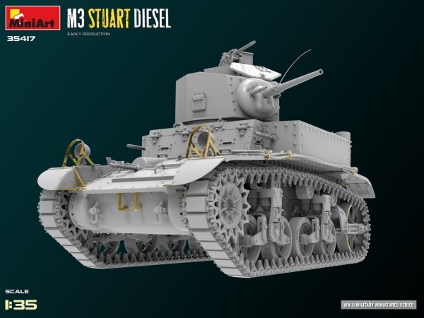 MiniArt 35417 M3 Stuart Diesel Early Production 1/35