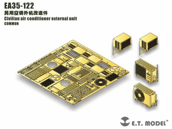 E.T. Model EA35-122 Civilian air conditioner external unit 1/35