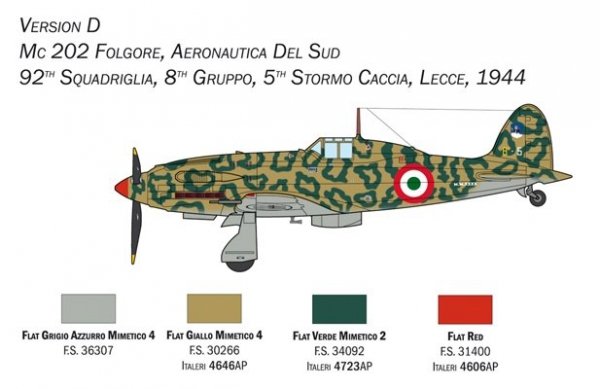 Italeri 1439 MC.202 Folgore 1/72