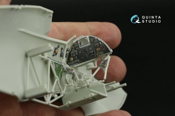 Quinta Studio QD32139 Hawker Hurricane Mk.IIb 3D-Printed &amp; coloured Interior on decal paper (Revell) 1/32
