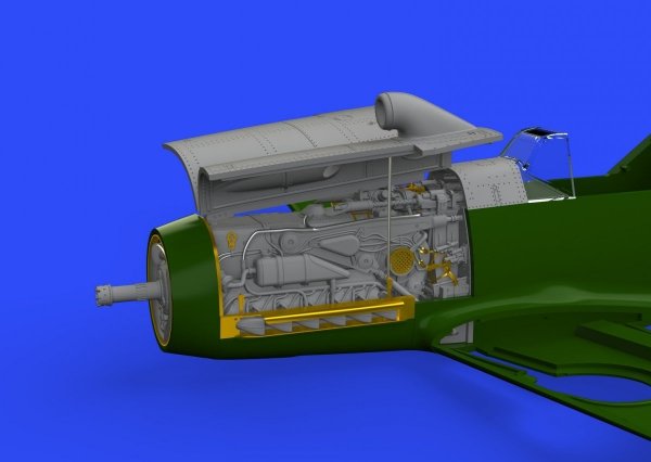 Eduard 648300 Bf 109F engine &amp; fuselage guns EDUARD 1/48