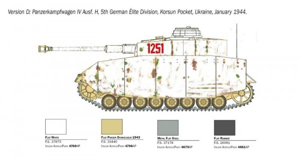 Italeri 6578 Pz. Kpfw. IV Ausf. H 1/35