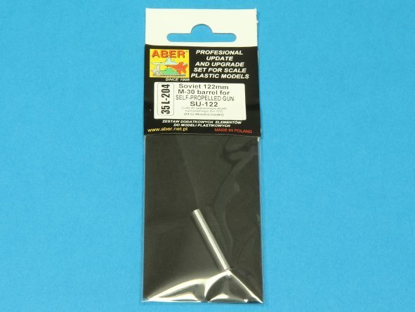 Aber 35L-204 Soviet 122mm M-30 barrel for SELF-PROPELLED GUN SU-122 (1:35)