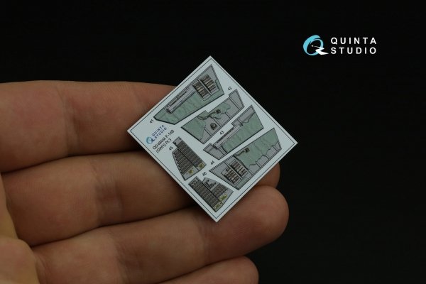 Quinta Studio QD48404 F-14B 3D-Printed &amp; coloured Interior on decal paper (GWH) 1/48
