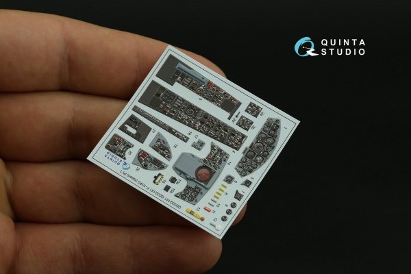 Quinta Studio QDS-32141 F-104G 3D-Printed &amp; coloured Interior on decal paper (Italeri) (small version) 1/32