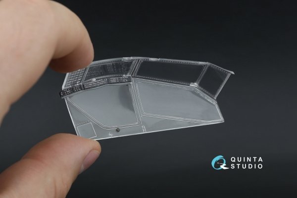 Quinta Studio QDS-48571 AH-64A 3D-Printed &amp; coloured Interior on decal paper (Hasegawa) (small version) 1/48