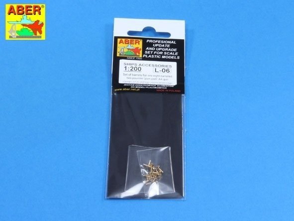 Aber 200L-06 Set of barrels for one eight-barrelled two-pounder 'pom-pom' A/A gun 1/200