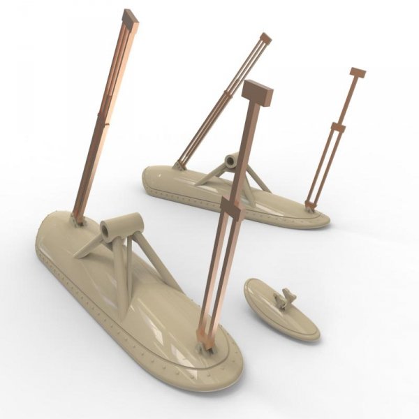 Quinta Studio QT48037 I-16 Ski landing gear (Non-retractable version) (all kits) 1/48