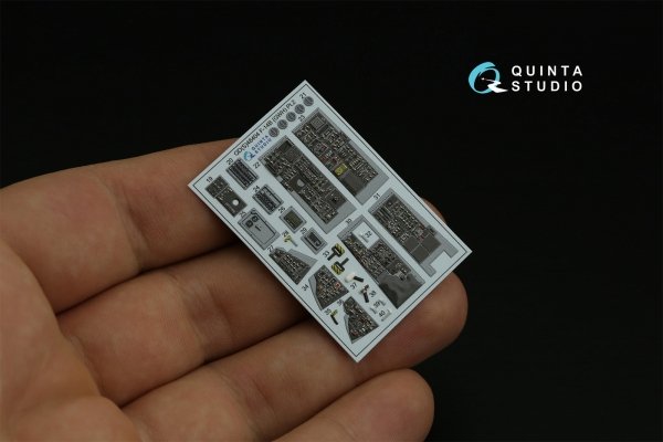 Quinta Studio QDS-48404 F-14B 3D-Printed &amp; coloured Interior on decal paper (GWH) (small version) 1/48