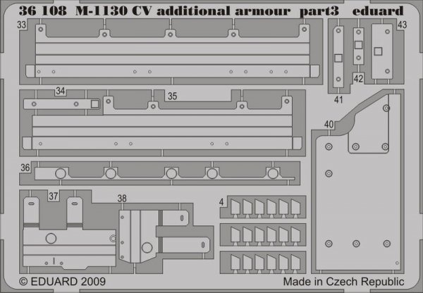 Eduard 36108 M-1130 CV additional armour 1/35 Trumpeter
