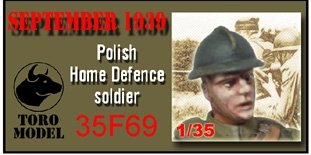 Toro 35F69 Wrzesień 1939 - Żołnierz Batalionu Obrony Narodowej Figurka wraz z kalkomanią 1/35