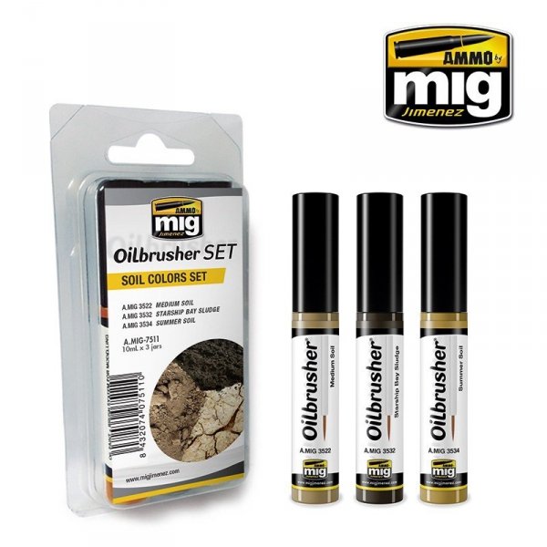 AMMO of Mig Jimenez 7511 SOIL COLORS SET