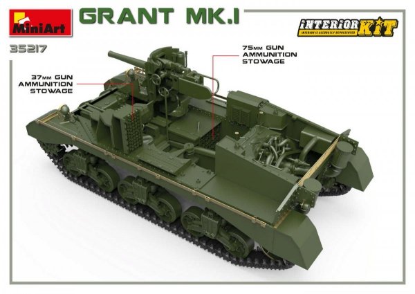 MiniArt 35217 Grant Mk.I w/interior 1/35