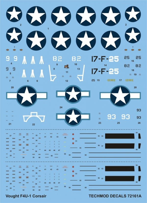 Techmod 72161 Vought F4U-1 Corsair (1:72)