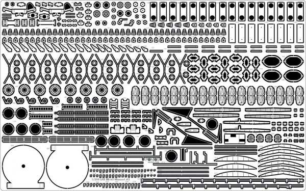 Pontos 22002F1 USS BB-63 Missouri 1945 Detail Up Set (Without wooden deck) (1:200)