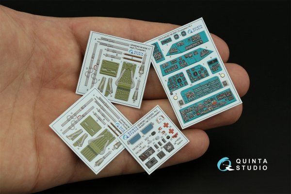 Quinta Studio QD48382 Mi-8MT 3D-Printed &amp; coloured Interior on decal paper (Trumpeter) 1/48