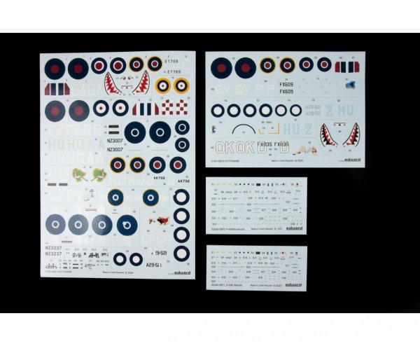 Eduard 11187 Curtiss Kittyhawk Mk.Ia / Mk.IV Dual Combo 1/48