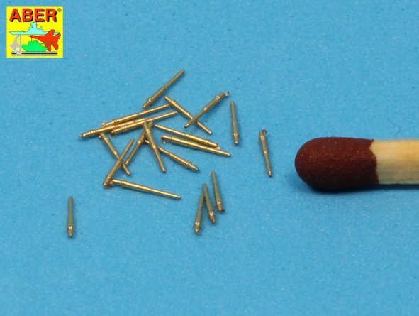 Aber 350L-25 Set of 20 pcs 28 mm (1,1in) L/75Mk.1 barrels for US Navy ships (1:350)