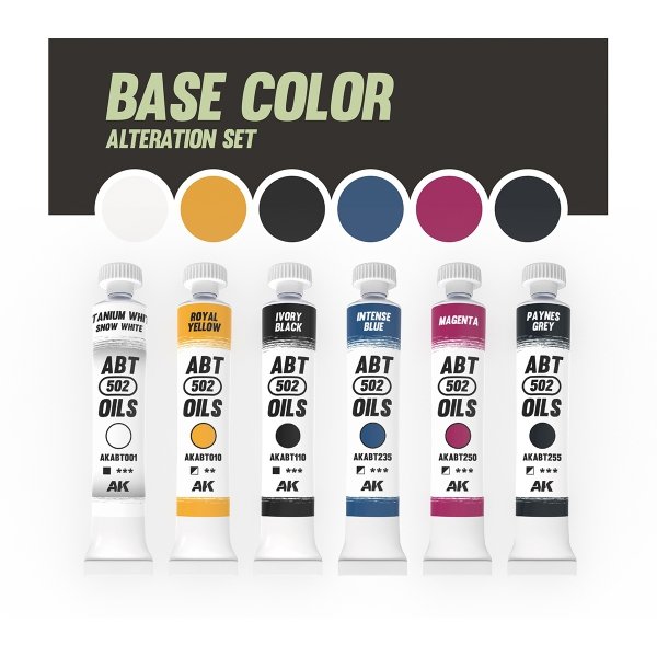 AK Interactive ABT308 Base Color Alteration Set 6x20ml