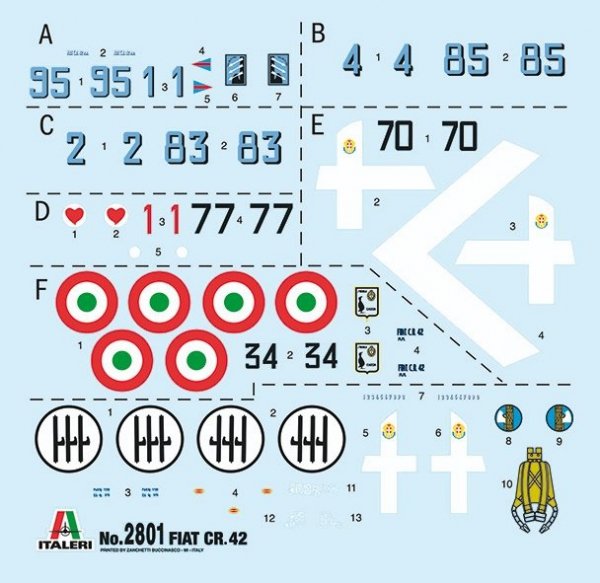 Italeri 2801 FIAT CR.42 Falco 1/48