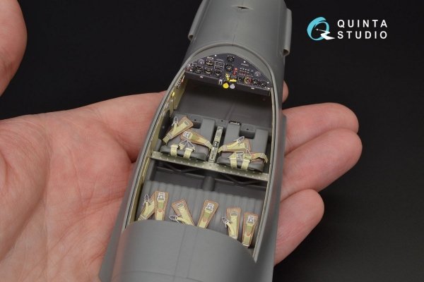 Quinta Studio QD32028 Bf 108 3D-Printed &amp; coloured Interior on decal paper (for Eduard kit) 1/32