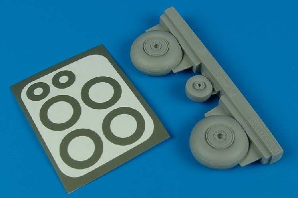 Aires 4446 C-47 Dakota wheels &amp; paint masks 1/48 Trumpeter