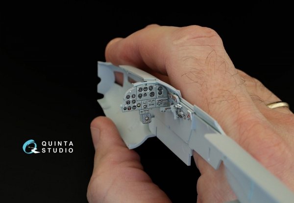 Quinta Studio QD48072 Il-2 Single seat 3D-Printed &amp; coloured Interior on decal paper (for kit) 1/48