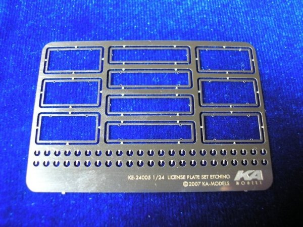 KA Models KA-24003 License Plate Etching Set ( tablice rejestracyjne ) 1/24