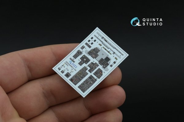 Quinta Studio QDS-48586 A-10A Warthog 3D-Printed &amp; coloured Interior on decal paper (GWH) (small version) 1/48