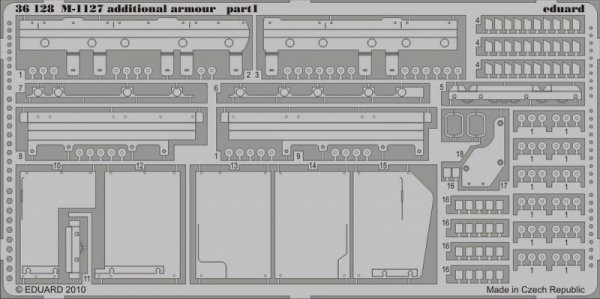 Eduard 36128 M-1127 additional armour 1/35 Trumpeter
