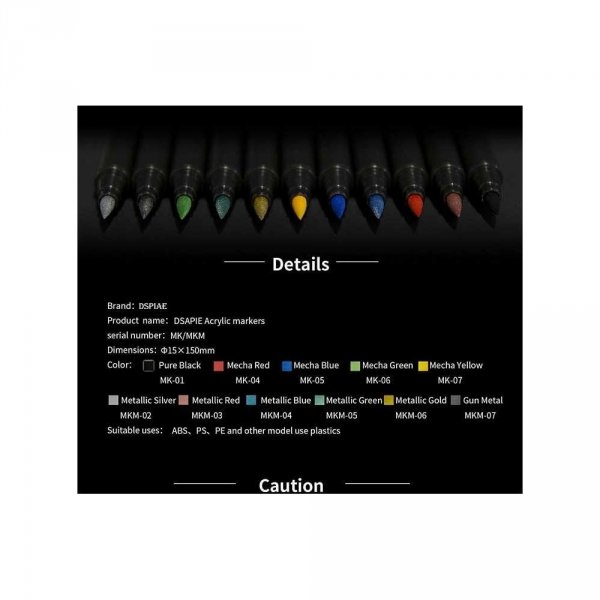 DSPIAE MK-02 White Soft Tipped Marker Pen