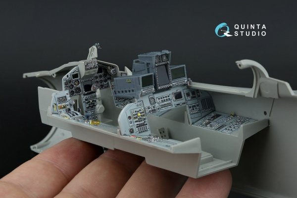 Quinta Studio QD+32228 Tornado Gr.4 3D-Printed &amp; coloured Interior on decal paper (Italeri) (with 3D-printed resin parts) 1/32