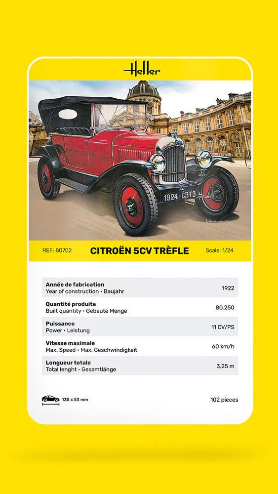 Heller 80702 Citroën 5CV Trefle 1/24