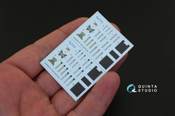 Quinta Studio QD48112 F-15I 3D-Printed &amp; coloured Interior on decal paper (for GWH kit) 1/48