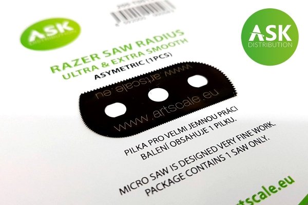 ASK T0015 Razor Saw Radius: ultra &amp; extra smooth asymetric (3 pcs) 65/105 teeth