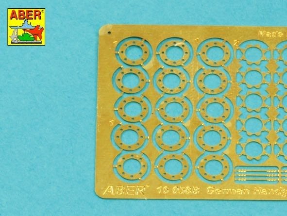 Aber 16058B Set of German hand grenades - metal and wooden parts x15 pcs 1/16