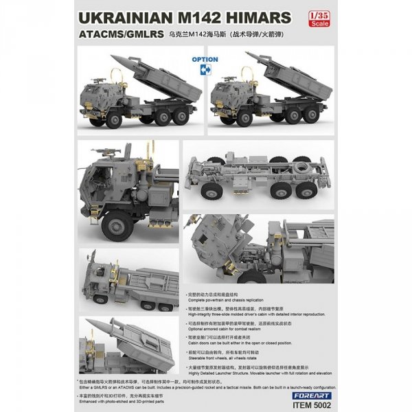 ForeArt 5002 Ukrainian M142 HIMARS ATACMS/GMLRS 1/35