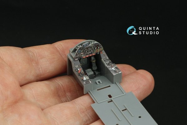 Quinta Studio QD48515 Do 335A-12 Trainer 3D-Printed &amp; coloured Interior on decal paper (Tamiya) 1/48