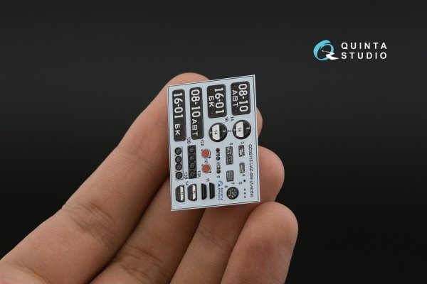 Quinta Studio QD35115 UAZ-469 3D-Printed &amp; coloured Interior on decal paper (Zvezda) 1/35