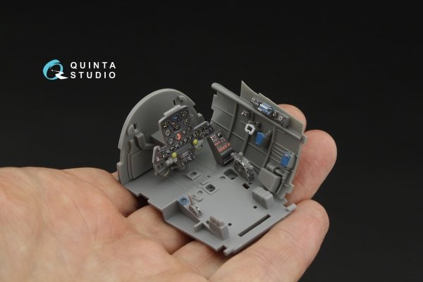 Quinta Studio QD32266 Nakajima Ki-84 Hayate 3D-Printed &amp; coloured Interior on decal paper (Hasegawa) 1/32