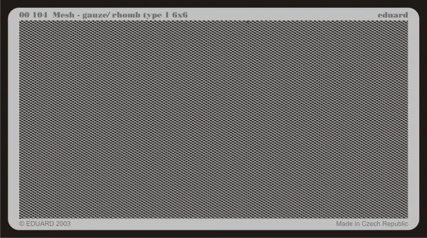 Eduard 00104 Mesh - gauze/ Rhomb type 1 6x6