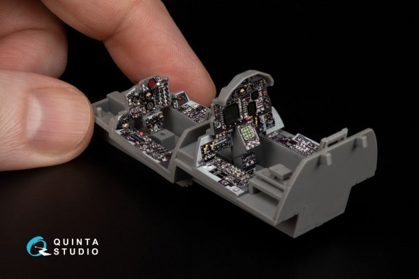 Quinta Studio QD48341 F-4G early 3D-Printed &amp; coloured Interior on decal paper (Meng) 1/48