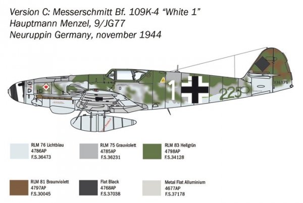 Italeri 2805 Bf 109 K-4 1/48