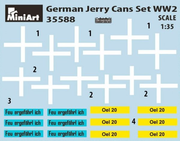 MiniArt 35588 German Jerry Can Set WWII 1/35